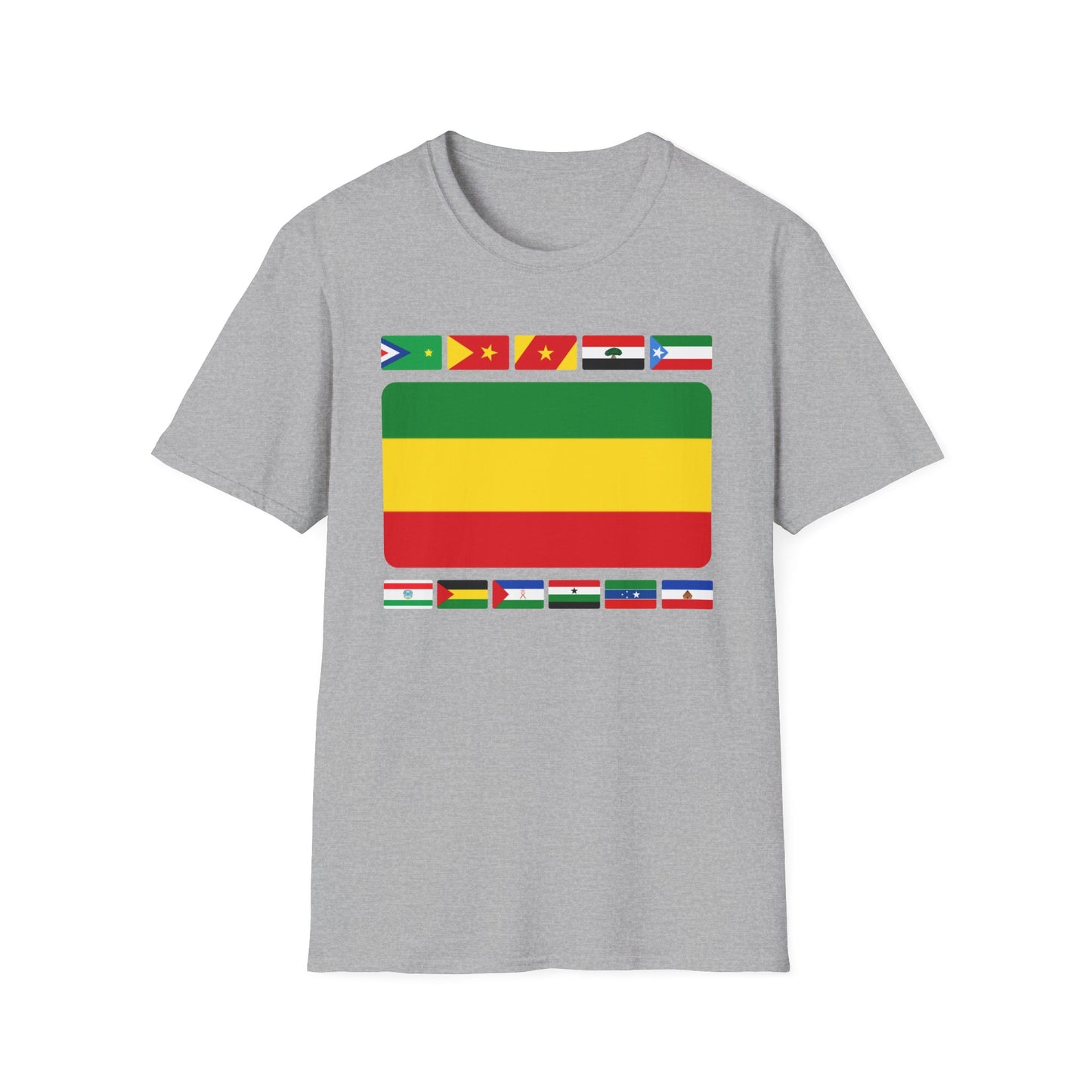 Unity Circle Ethiopian & Regional Flags T-Shirt