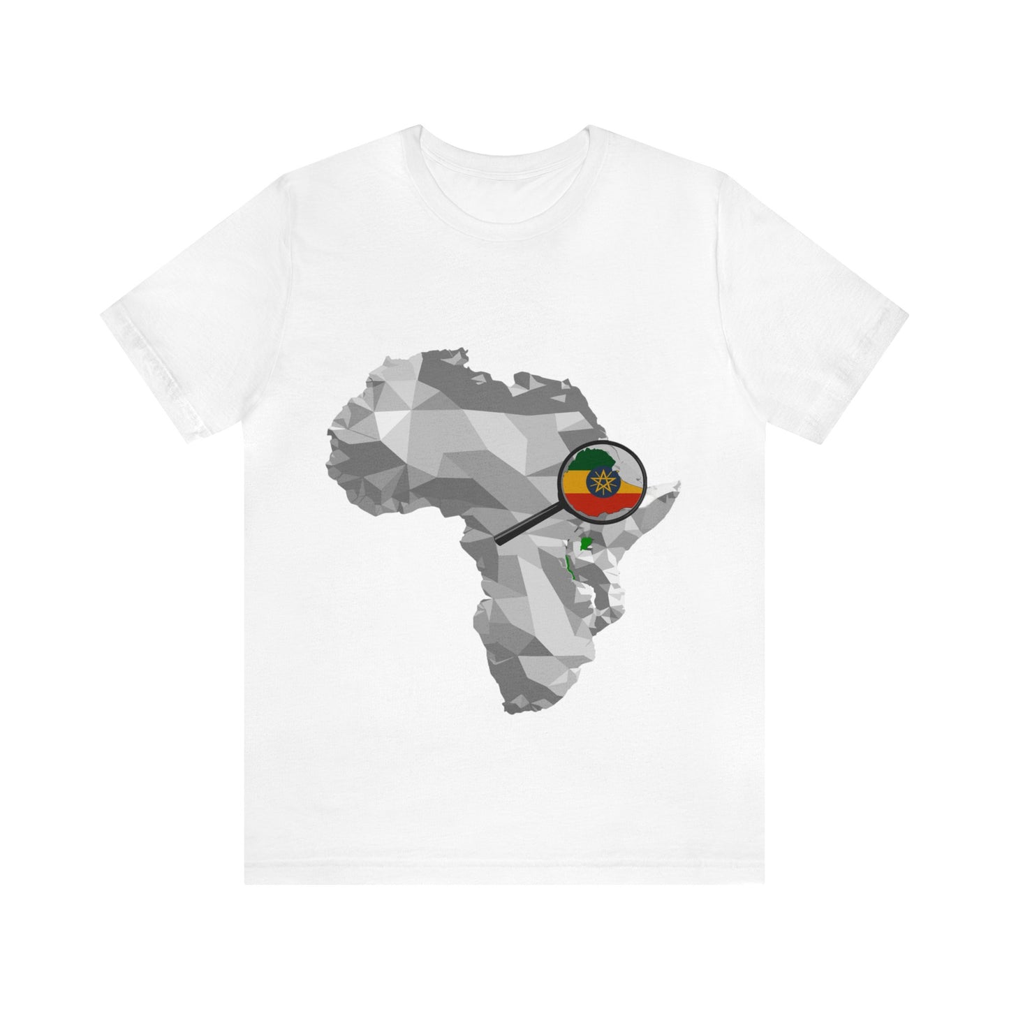 Ethiopia Highlighted African Map T-Shirt