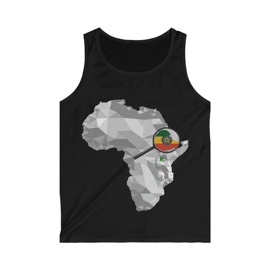 Amplified Ethiopia on African Map Tank Top