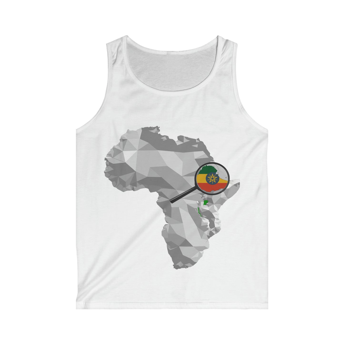Amplified Ethiopia on African Map Tank Top